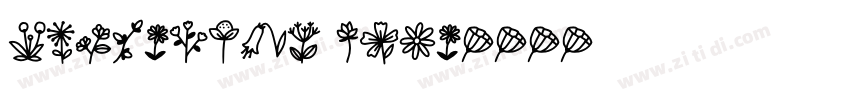 flowering cute字体转换